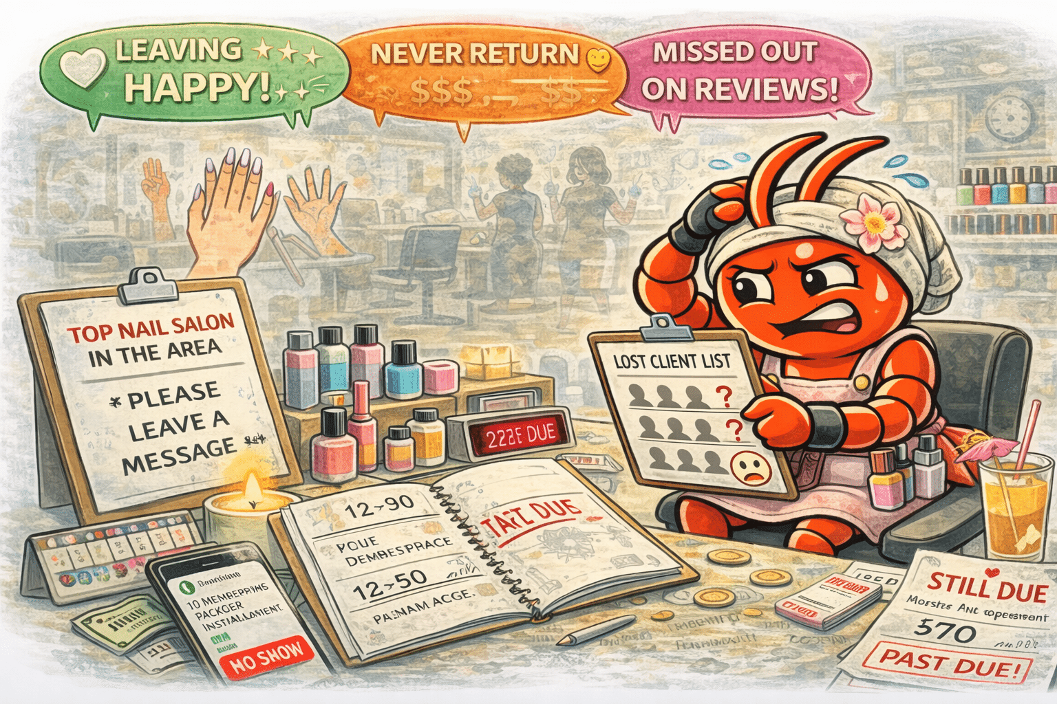 AI agents for Adelaide nail salons - Clients Love Their Set But Forget to Rebook