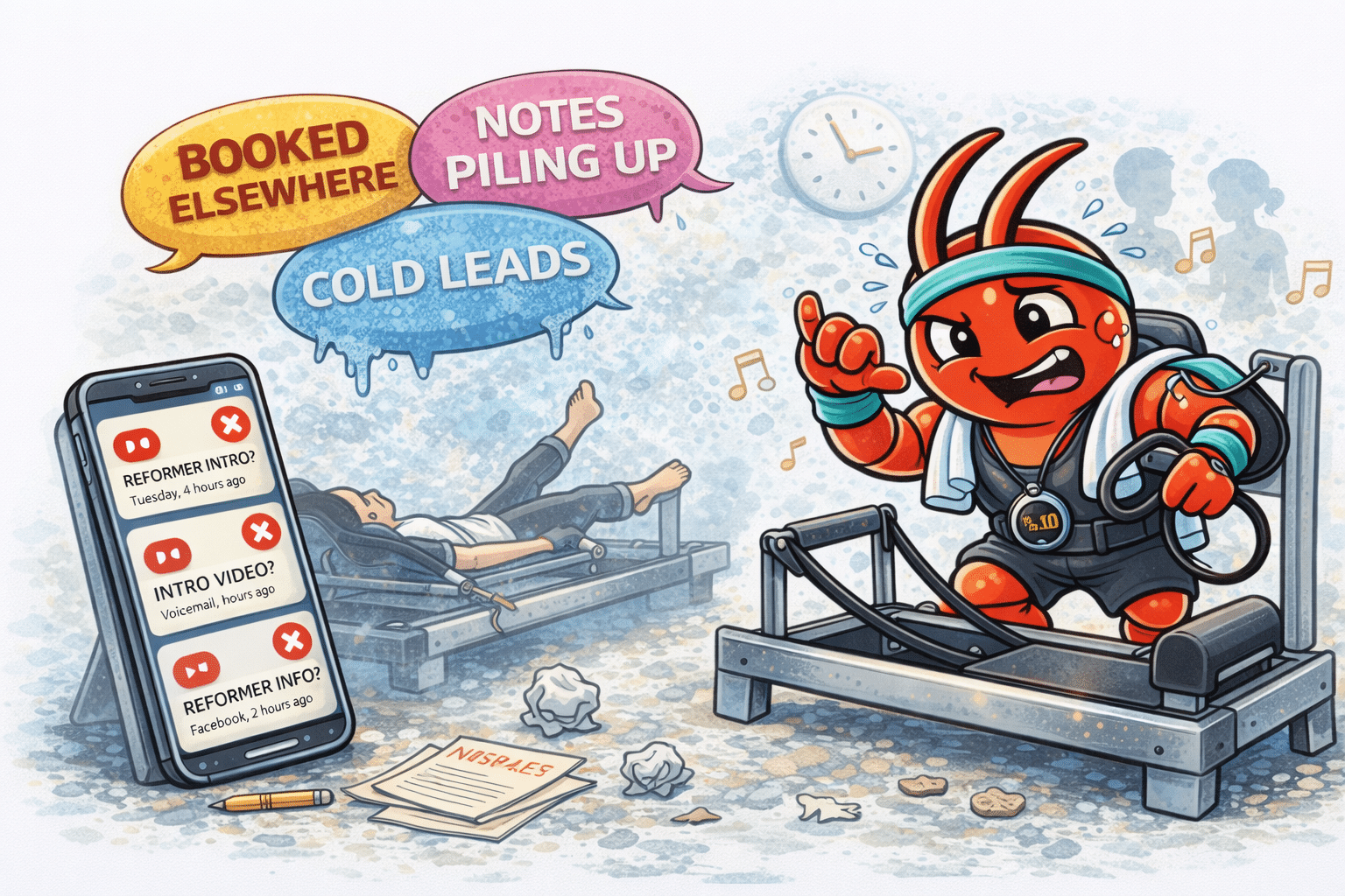 AI agents for Adelaide Pilates studios - Intro Enquiries Go Cold While You're Teaching