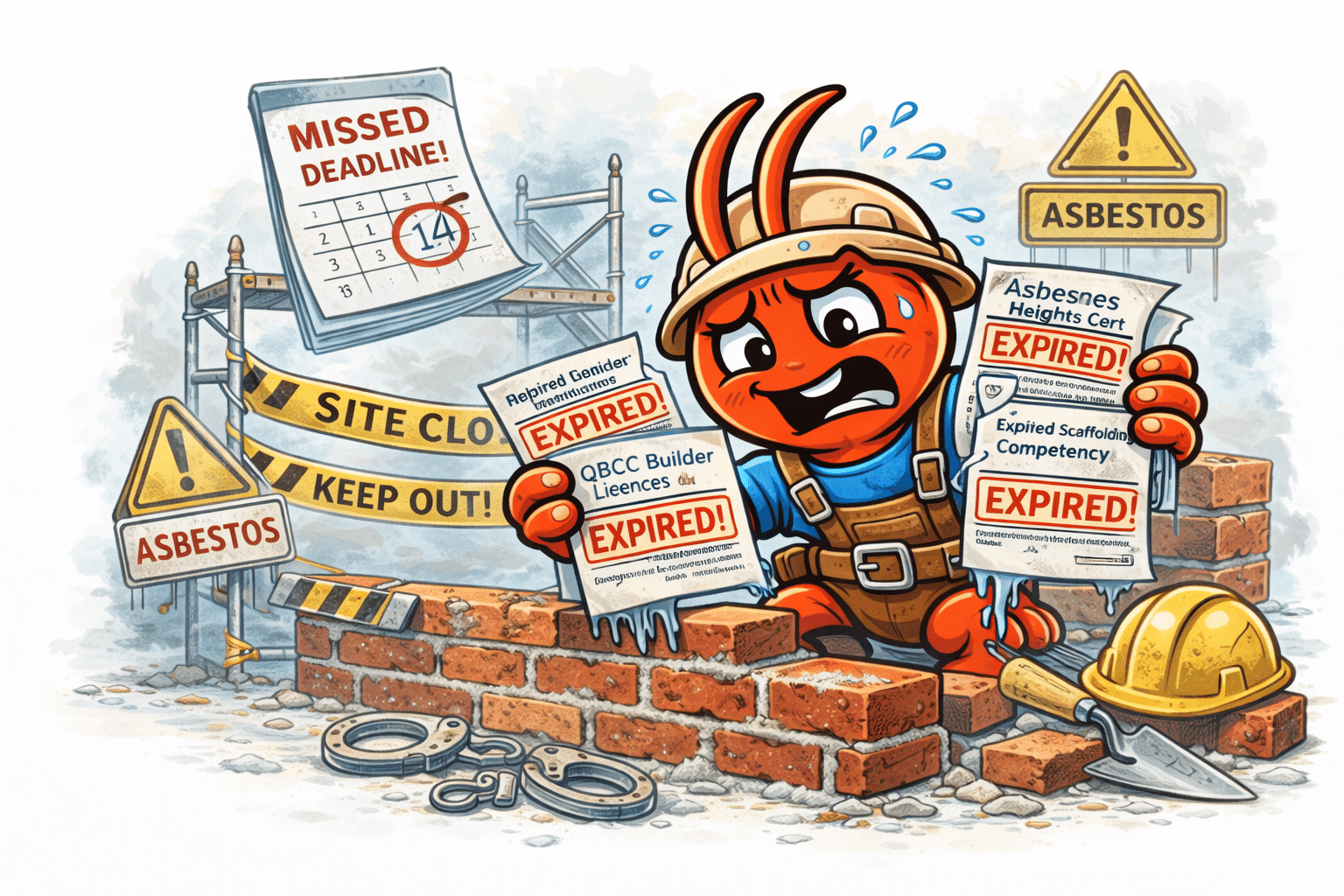 AI agents for Adelaide bricklayers - Licence and Cert Renewals Slip