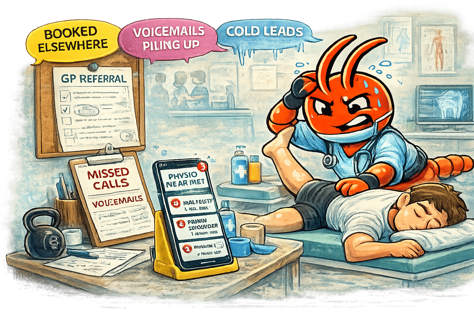 AI agents for Adelaide physiotherapists - New Patient Enquiries Go Cold While You're Treating Patients