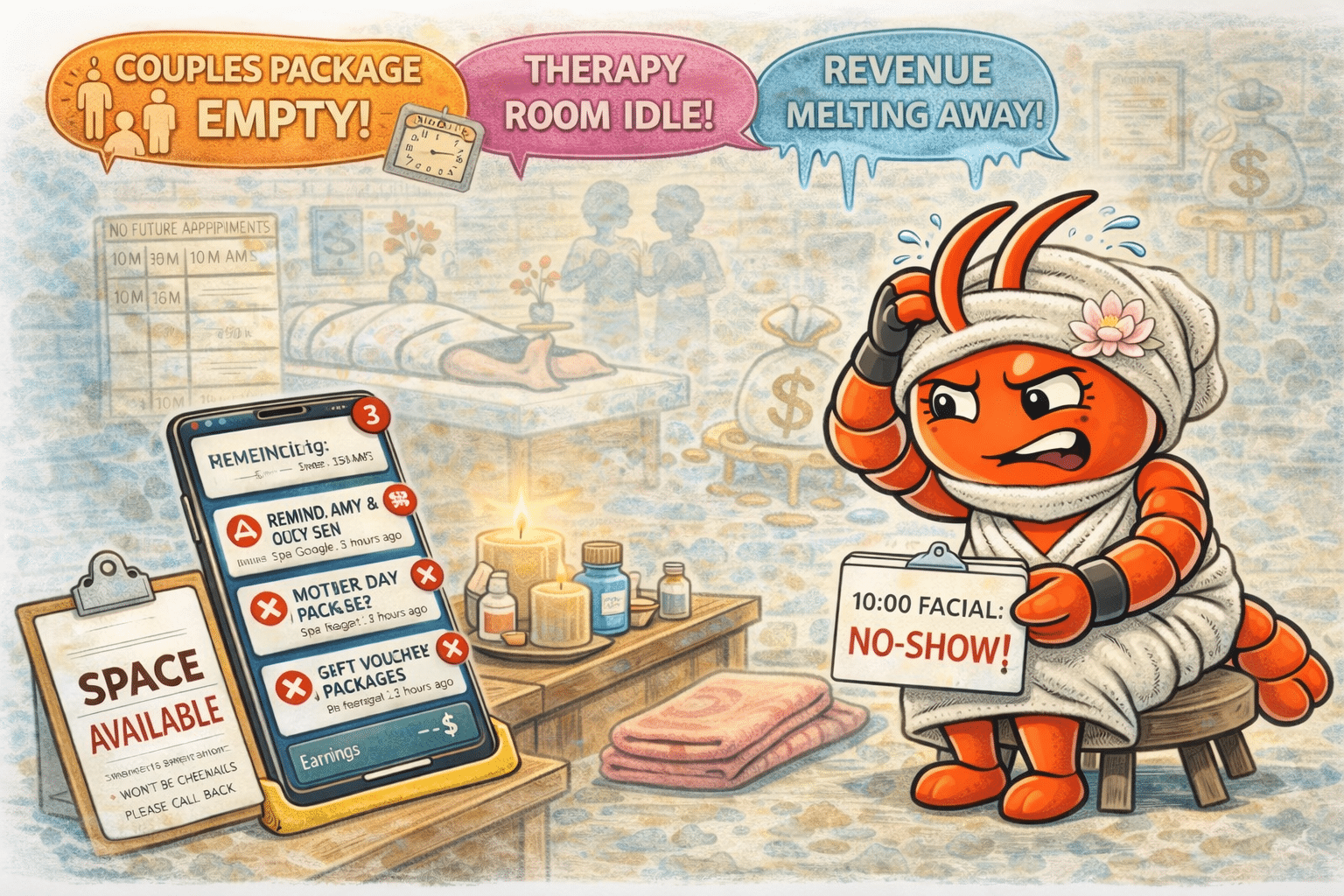 AI agents for Adelaide day spas - No-Shows Cost You Therapist Time and Revenue