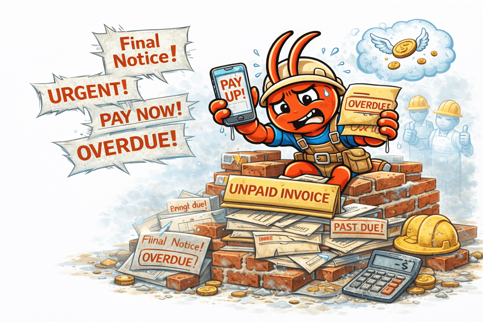 AI agents for Adelaide bricklayers - Unpaid Invoices Stack Up