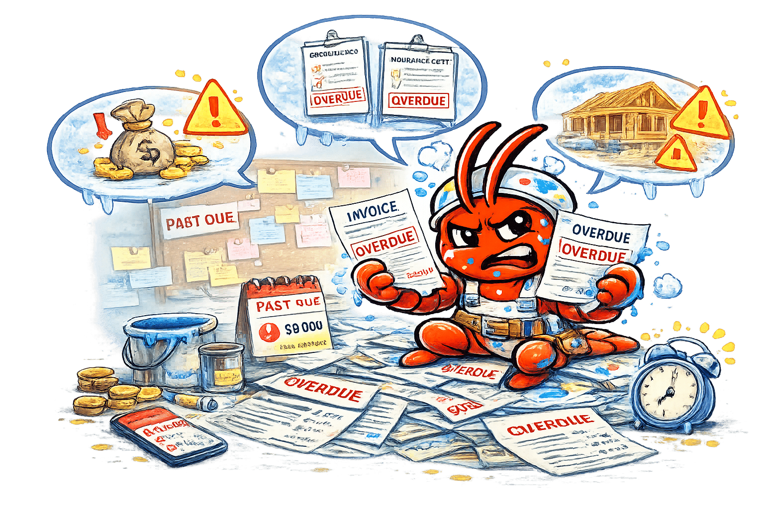 AI agents for Adelaide painters - Unpaid Invoices Stack Up