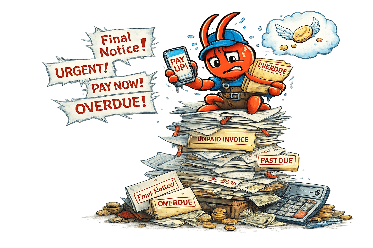 AI agents for Adelaide roofers - Unpaid Invoices Stack Up